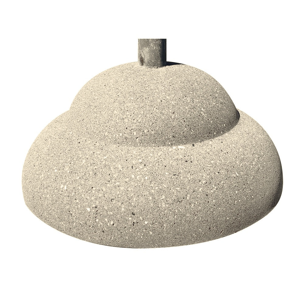 TF3300 Concrete Umbrella Stand — Weatherstone — W20 White — digitally rendered color preview