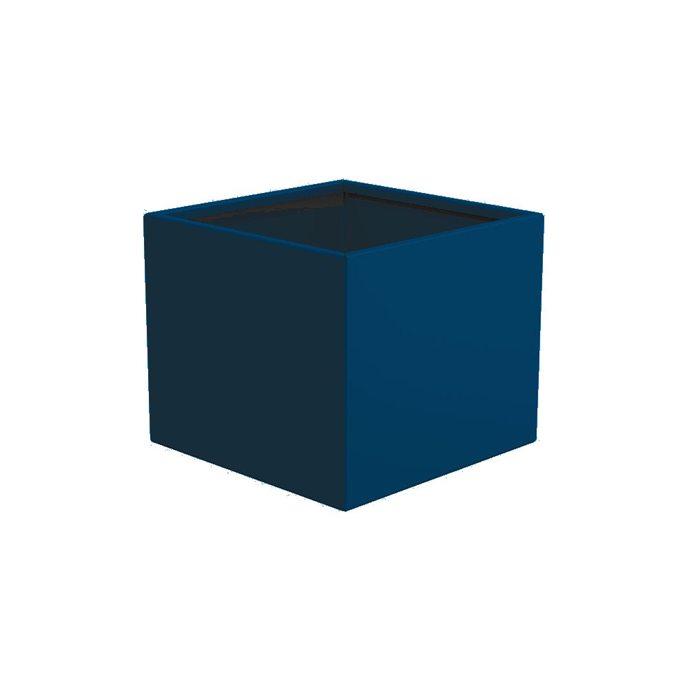 WS506 Aluminum Square Planter — Metal Powder Coat — 0 Blue — digitally rendered color preview