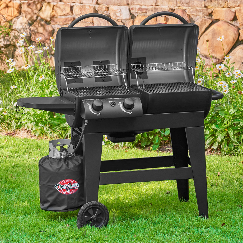 Char-Griller Dual Function 2-Burner Gas & Charcoal Grill 5030