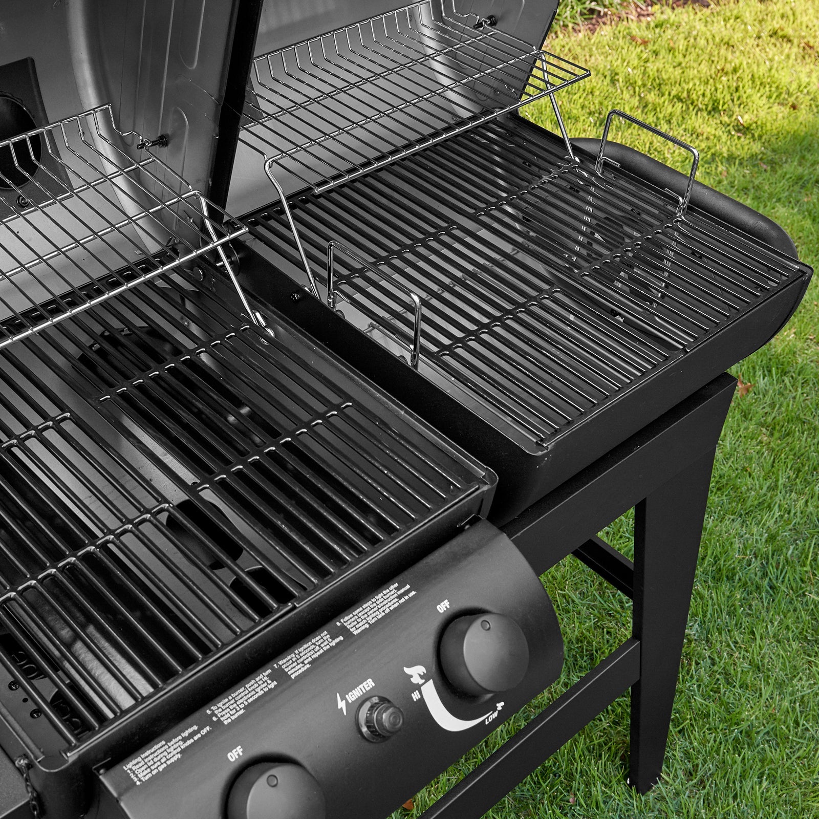 Char-Griller Dual Function 2-Burner Gas & Charcoal Grill 5030