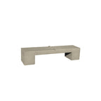 TF5027 Concrete Tech Bench — Weatherstone — W20 White — digitally rendered color preview