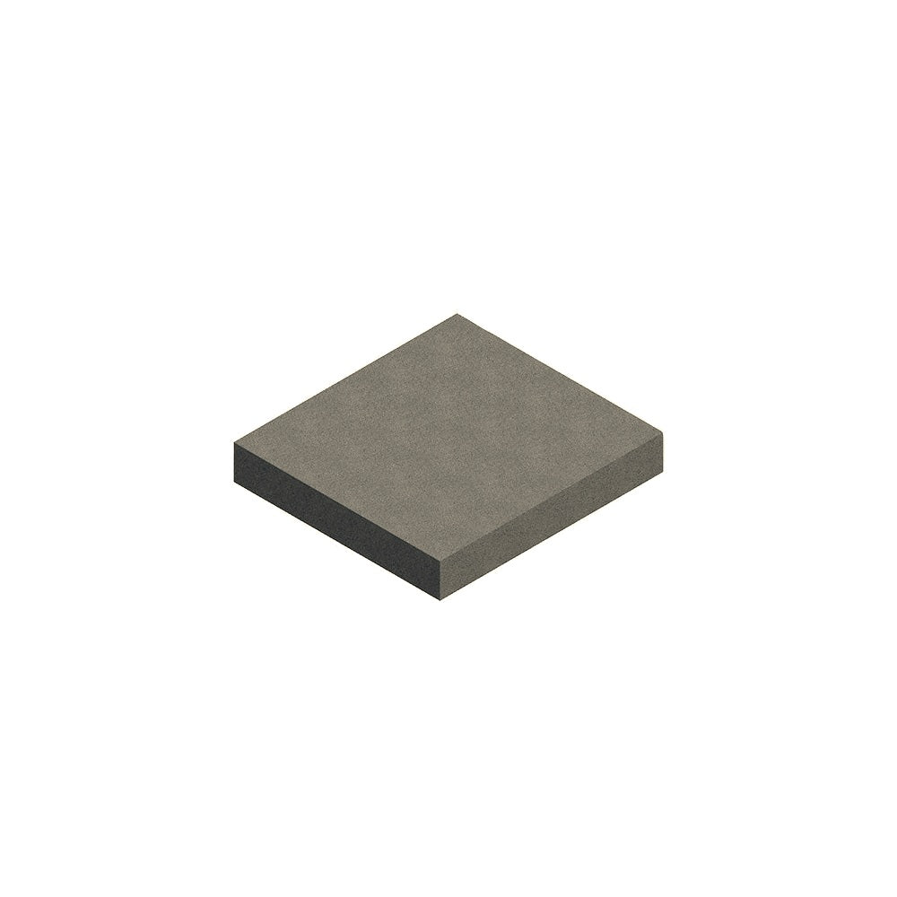 ZB.BB.11 Square Concrete Seat — Acid Wash — A20 White — digitally rendered color preview