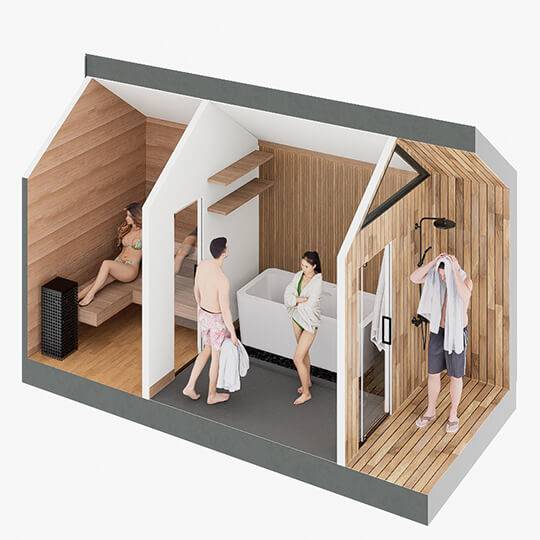 Sweaty Yeti Sauna Plunge 4-6 Person Outdoor Sauna & Cold Plunge Cabin - official Sweaty Yeti source image