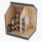 Sweaty Yeti Sauna 4-6 Person Outdoor Traditional Sauna Cabin - official Sweaty Yeti source image