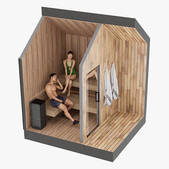 Sweaty Yeti Sauna 4-6 Person Outdoor Traditional Sauna Cabin - official Sweaty Yeti source image
