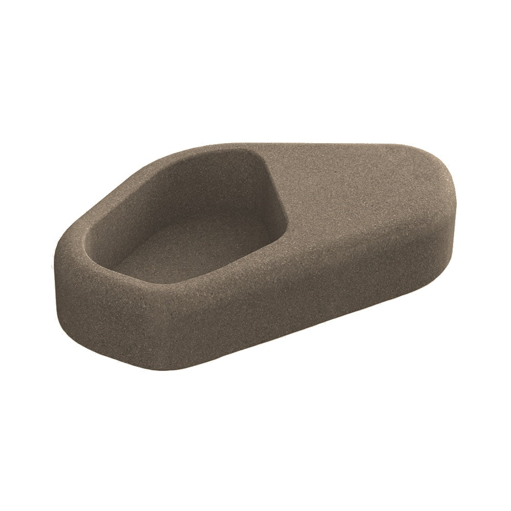 ZB.NU.03 Concrete Planter — Premium Ground & Polished — G23 Gray — digitally rendered color preview