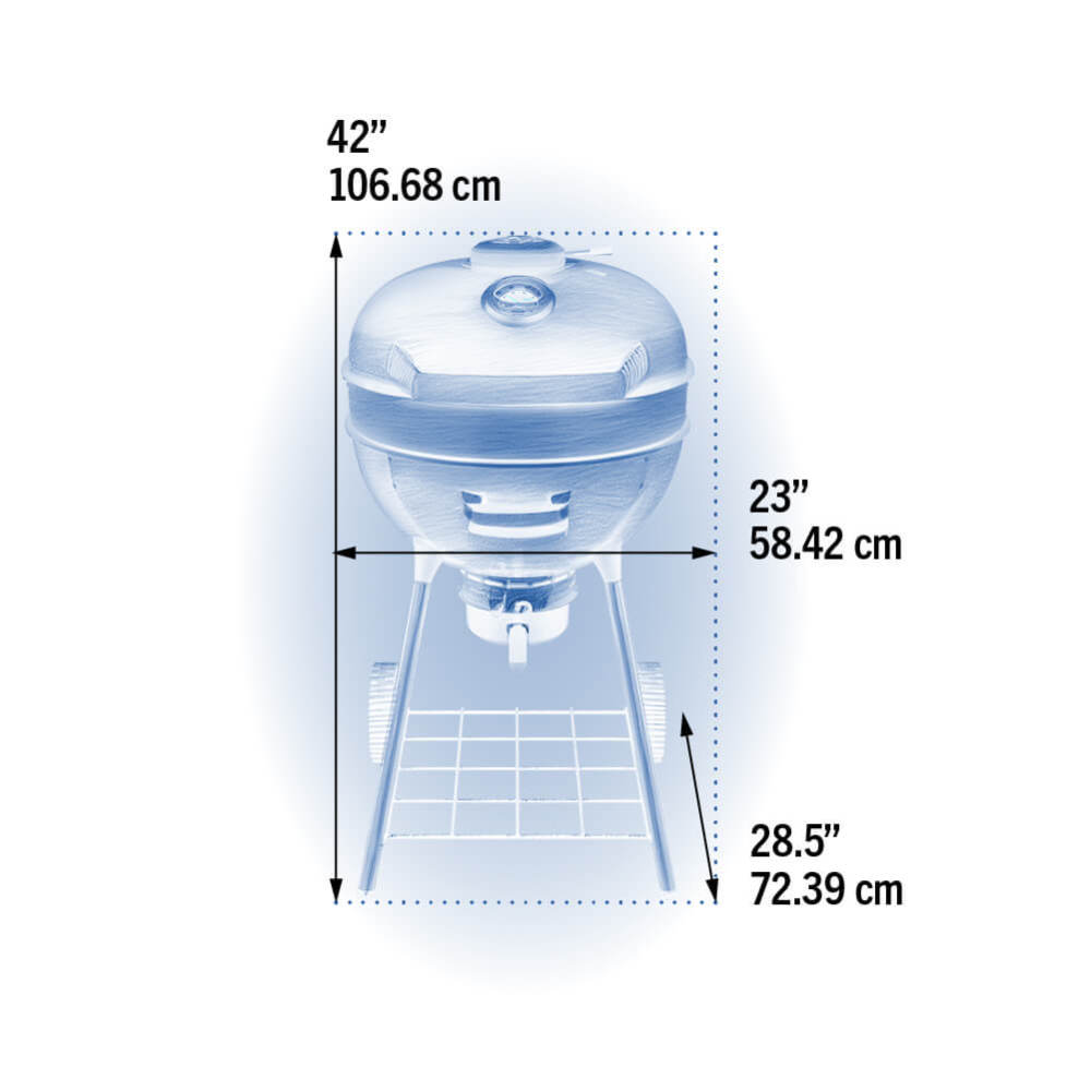 Napoleon Professional 22 Charcoal Kettle Grill PRO22K-LEG-3 | MPB fit frame 1000x1000