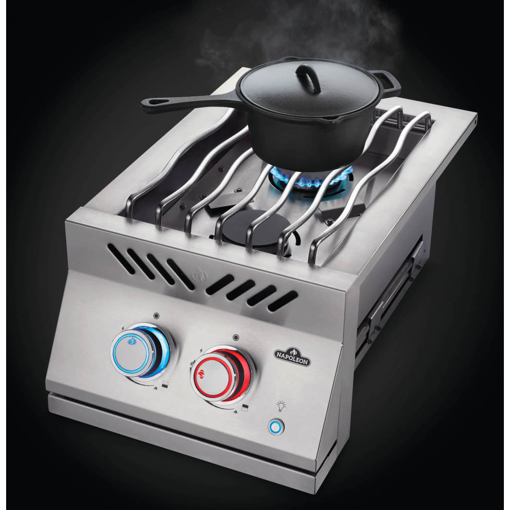 Napoleon Built-In 700 Series Inline Dual Range Burner BIB12RTPSS | MPB fit frame 1000x1000