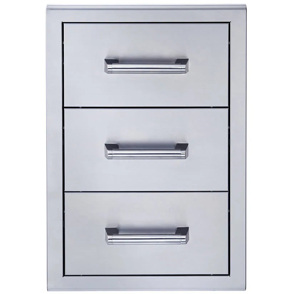 Broilmaster 18-Inch Triple Access Storage Drawers BSAW1826T | MPB fit frame 1000x1000