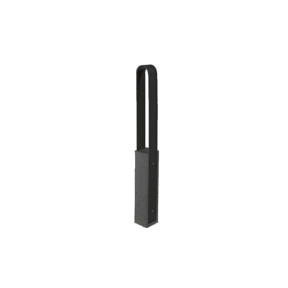 DF6515 Collaboration Vault Bike Bollard - Medium/Rounded — Acid Wash — A38 Night — digitally rendered color preview