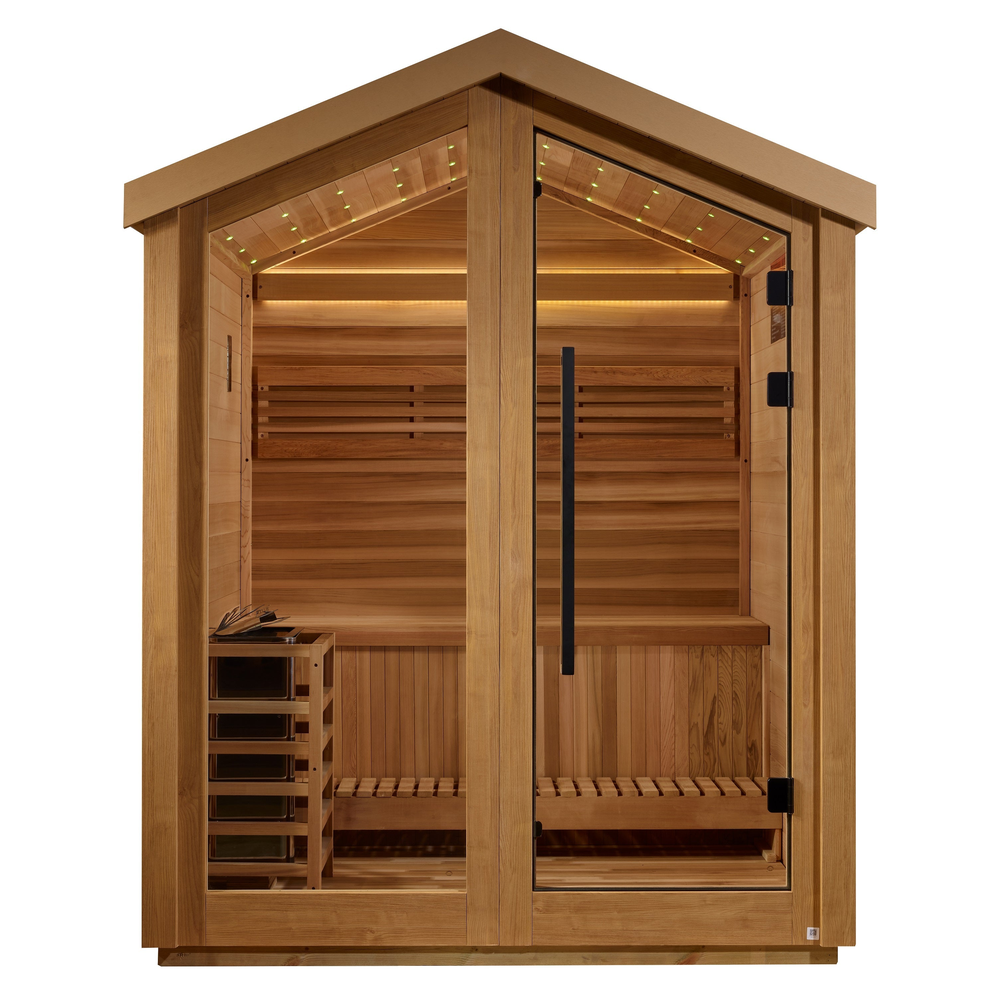 Golden Designs "Savonlinna" 3 Person Barn Outdoor Traditional Sauna (GDI-8503-01) | MPB fit frame 1000x1000