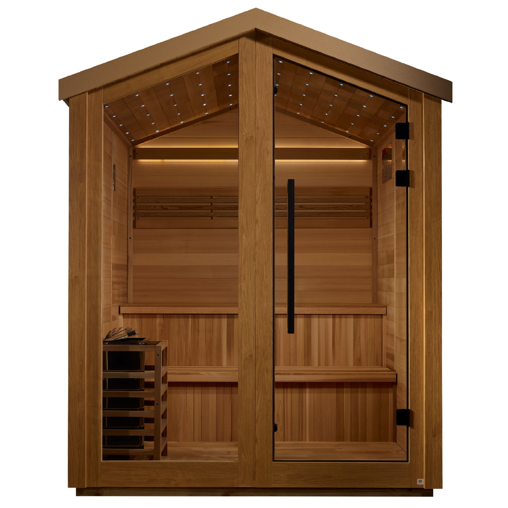 Golden Designs "Kaarina" 6 Person Barn Outdoor Traditional Sauna (GDI-8506-01) | MPB fit frame 1000x1000