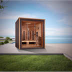 Golden Designs "Visby" 3 Person Outdoor-Indoor PureTech™ Hybrid Full Spectrum Sauna (GDI-8223-01) | MPB fit frame 1000x1000