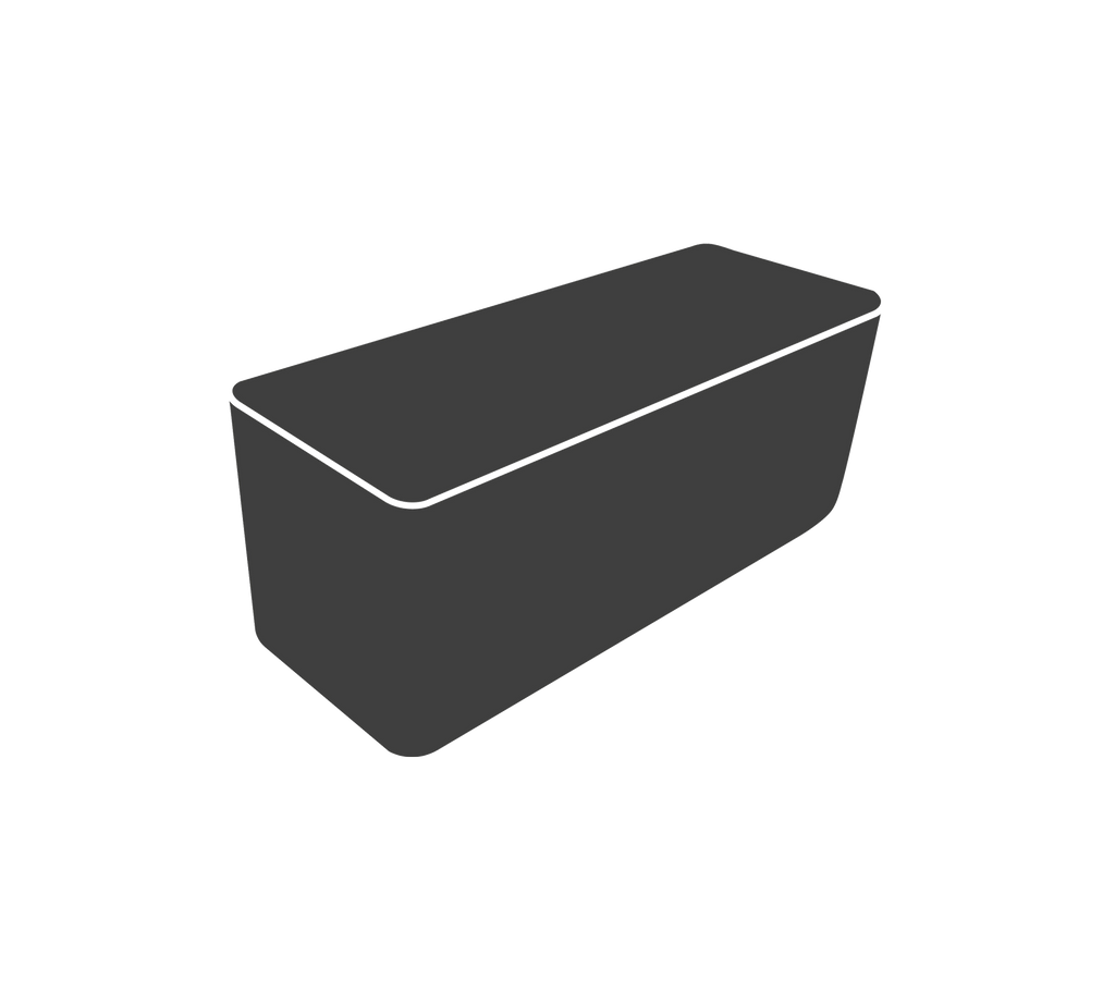 Cane-line Design Patio Furniture Cover 236x58x93 cm Black