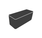 Cane-line Design Patio Furniture Cover 236x58x93 cm Black