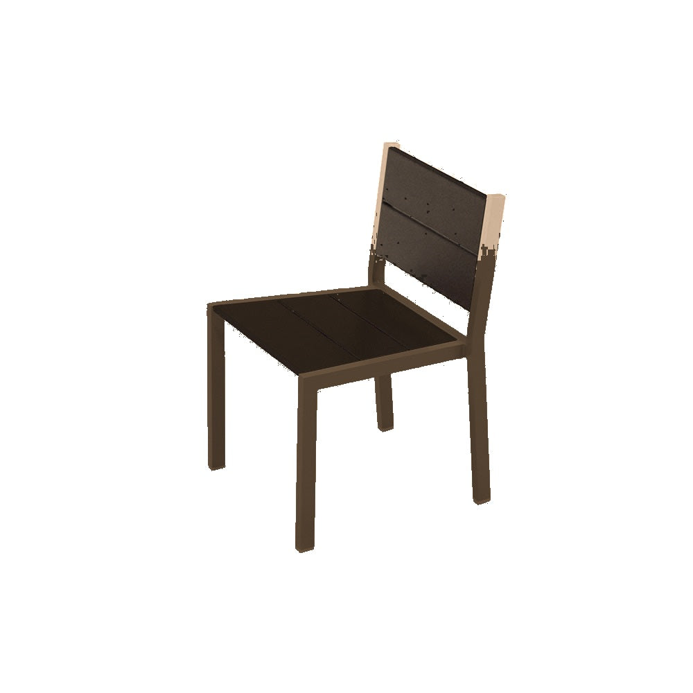 2308 Urban Dining Chair — Seat S44 Putty — Frame 10 Bronze — digitally rendered color preview