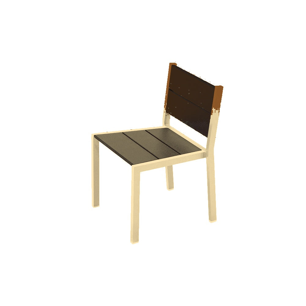2308 Urban Dining Chair — Seat S14 Clay — Frame 7 Sand — digitally rendered color preview