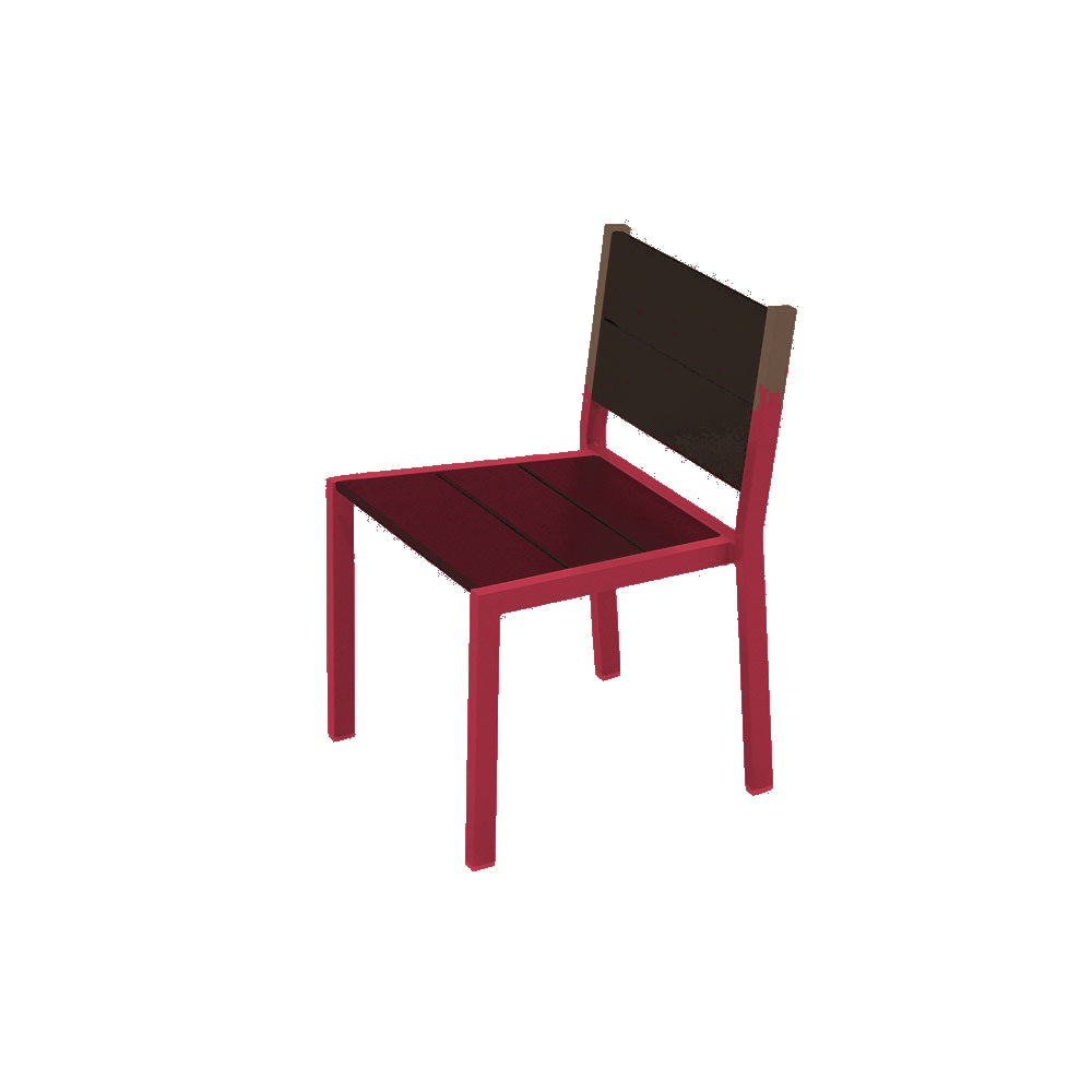 2308 Urban Dining Chair — Seat S45 Brown — Frame S43 Fireweed — digitally rendered color preview