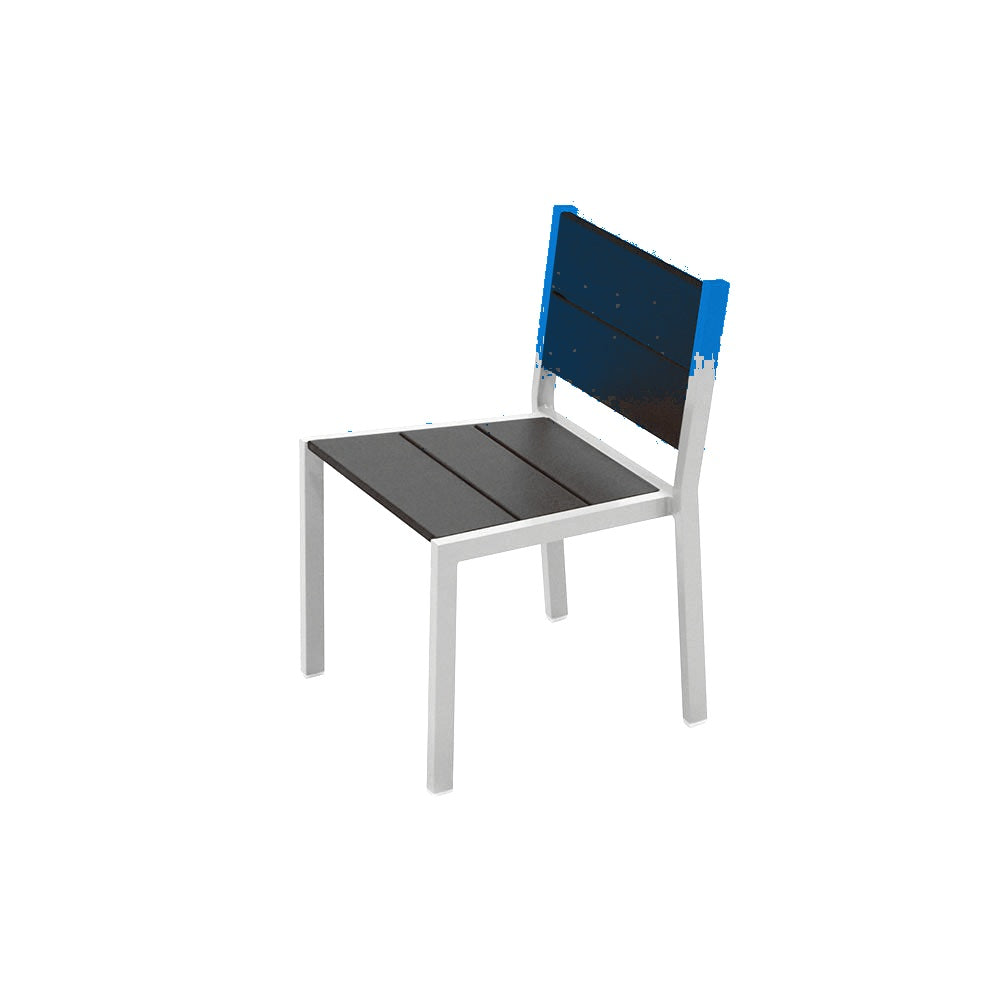 2308 Urban Dining Chair — Seat S7 Sky Blue — Frame 72 Aluminum — digitally rendered color preview