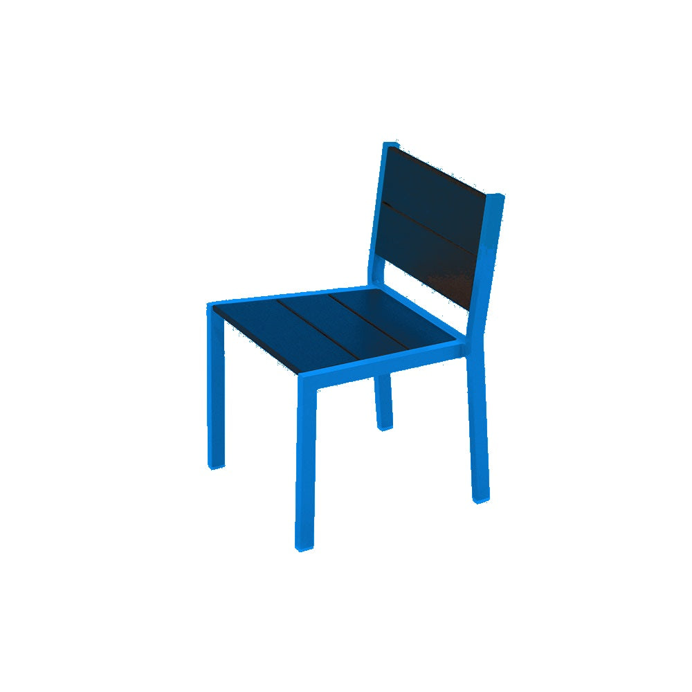 2308 Urban Dining Chair — Seat 0 Blue — Frame S7 Sky Blue — digitally rendered color preview