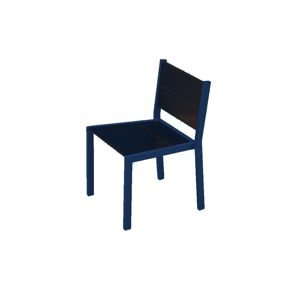 2308 Urban Dining Chair — Seat S48 Cobalt Blue — Frame S48 Cobalt Blue — digitally rendered color preview