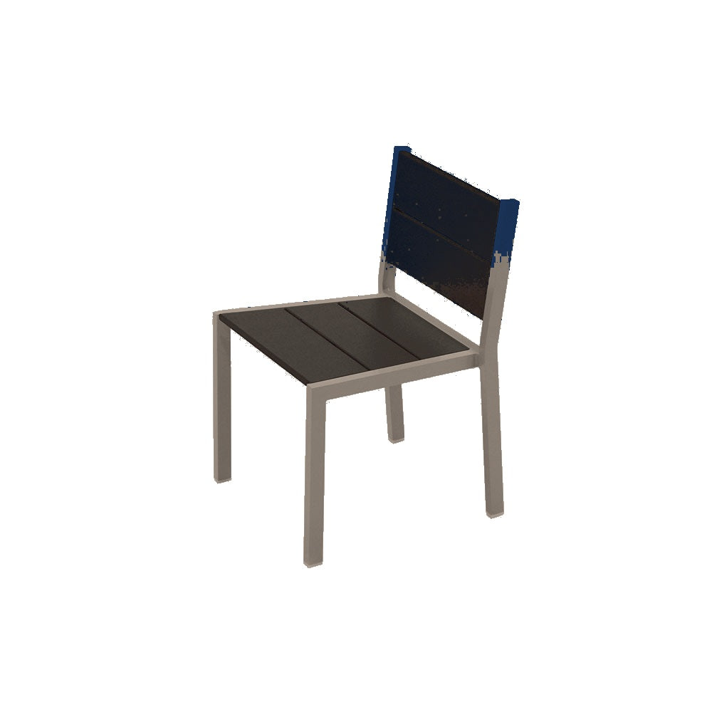 2308 Urban Dining Chair — Seat S48 Cobalt Blue — Frame 84 Beige — digitally rendered color preview