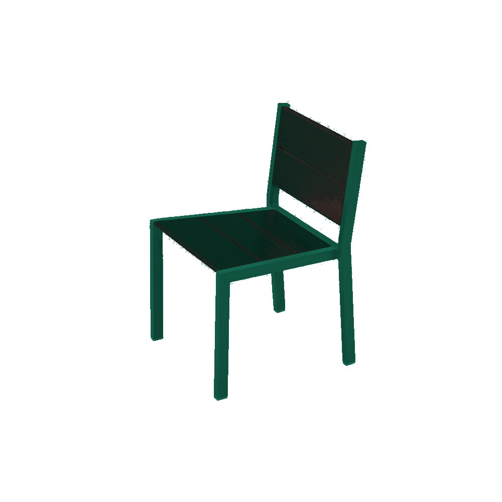 2308 Urban Dining Chair — Seat S29 Green — Frame S29 Green — digitally rendered color preview