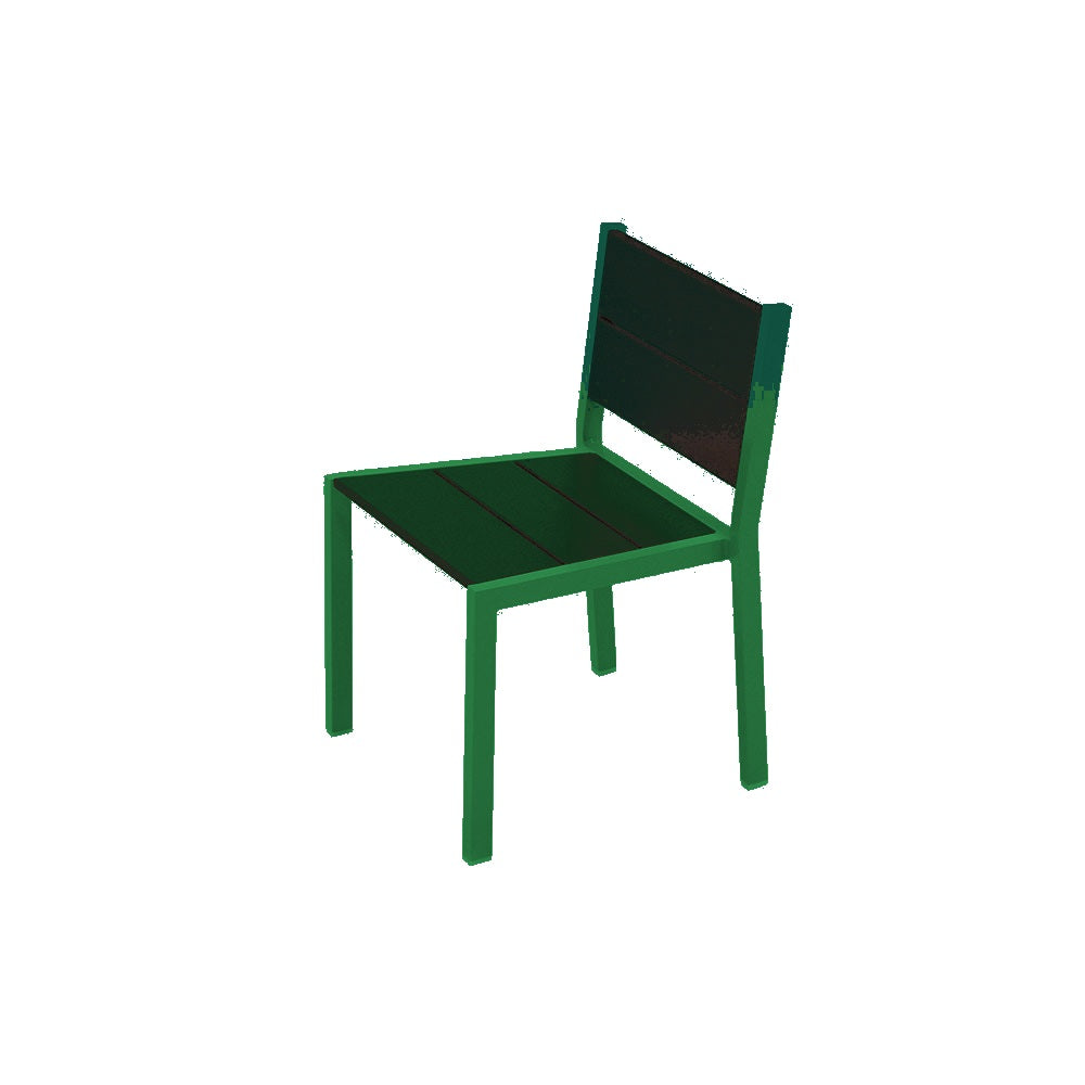 2308 Urban Dining Chair — Seat S29 Green — Frame 69 Emerald — digitally rendered color preview