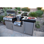 Power Burner 4 Burner 32 inch Built-In Barbeque Grill Island Kitchen Package | MPB fit frame 1000x1000