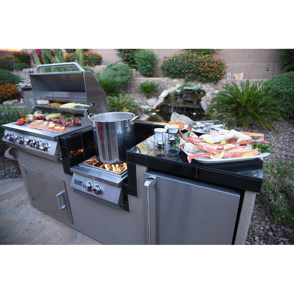 Power Burner 4 Burner 32 inch Built-In Barbeque Grill Island Kitchen Package | MPB fit frame 1000x1000