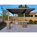 Aruba BBQ Island With 12' x12' Pergola | MPB fit frame 1000x1000