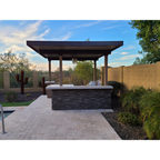 Aruba BBQ Island With 12' x12' Pergola | MPB fit frame 1000x1000