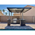 Aruba BBQ Island With 12' x12' Pergola | MPB fit frame 1000x1000