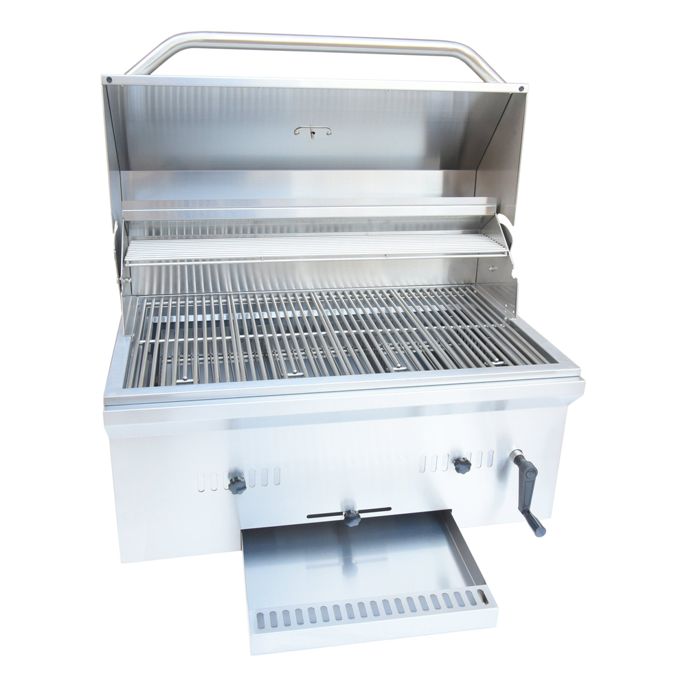 Kokomo 32” Built in Charcoal Grill | MPB fit frame 1000x1000