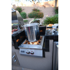 Professional Built-in Power Burner with Led Lights and Removable Grate for Wok | MPB fit frame 1000x1000