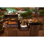Professional Built-in Power Burner with Led Lights and Removable Grate for Wok | MPB fit frame 1000x1000