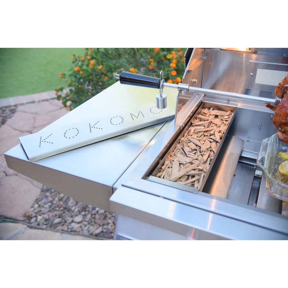 Smoker Chip Box Insert in Stainless Steel | MPB fit frame 1000x1000