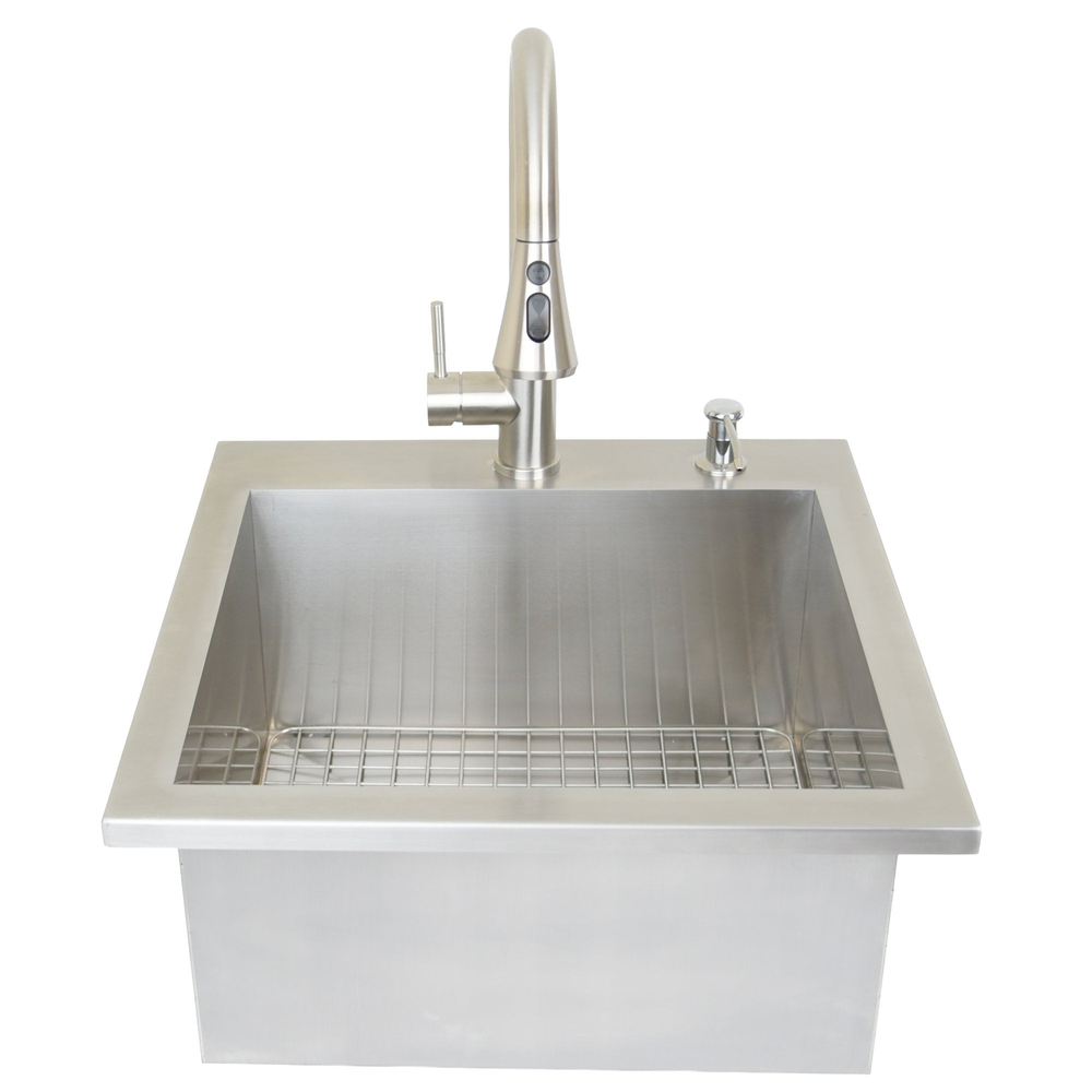 Built-In 20x20 Outdoor Bar Sink | MPB fit frame 1000x1000