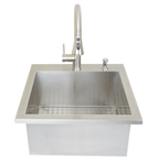 Built-In 20x20 Outdoor Bar Sink | MPB fit frame 1000x1000
