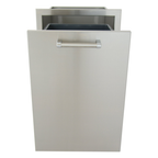 Outdoor Kitchen Stainless Steel Dual Trash/Propane Pull-Out | MPB fit frame 1000x1000