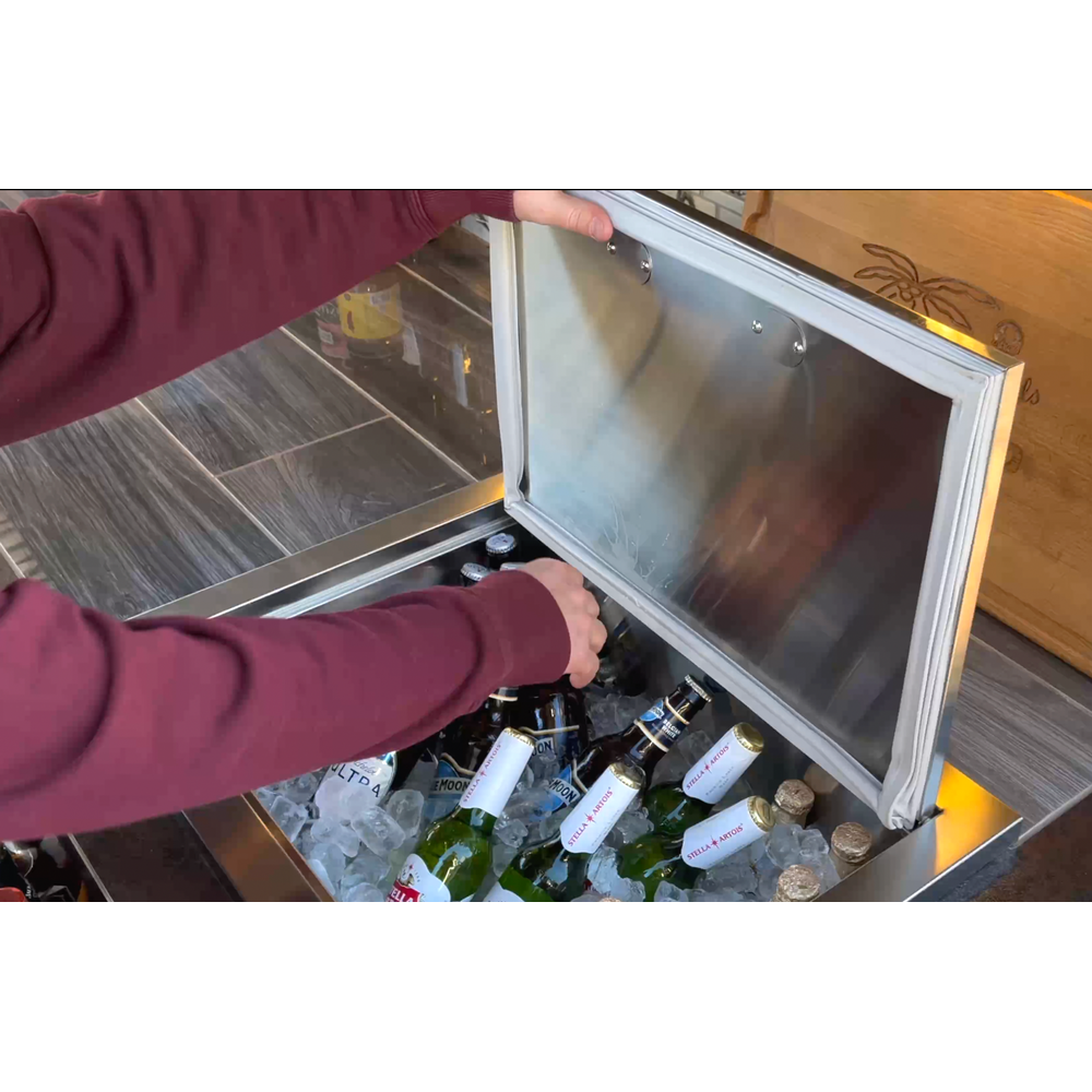 Drop-In Stainless Steel Ice Chest 23 x 17 | MPB fit frame 1000x1000