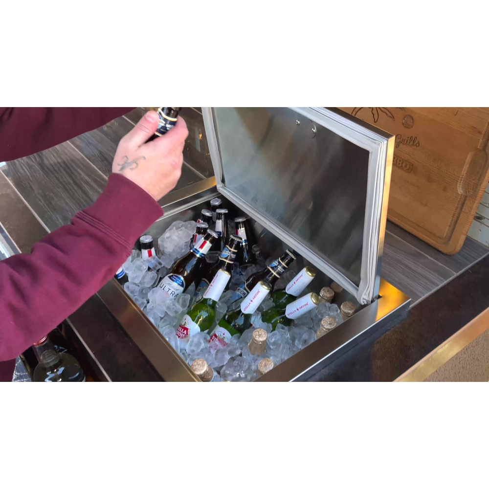 Drop-In Stainless Steel Ice Chest 23 x 17 | MPB fit frame 1000x1000