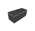 Cane-line Design Patio Furniture Cover 210x110x90cm Black