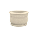 WS4026 Classical Round Concrete Planter — Weatherstone — W20 White — digitally rendered color preview