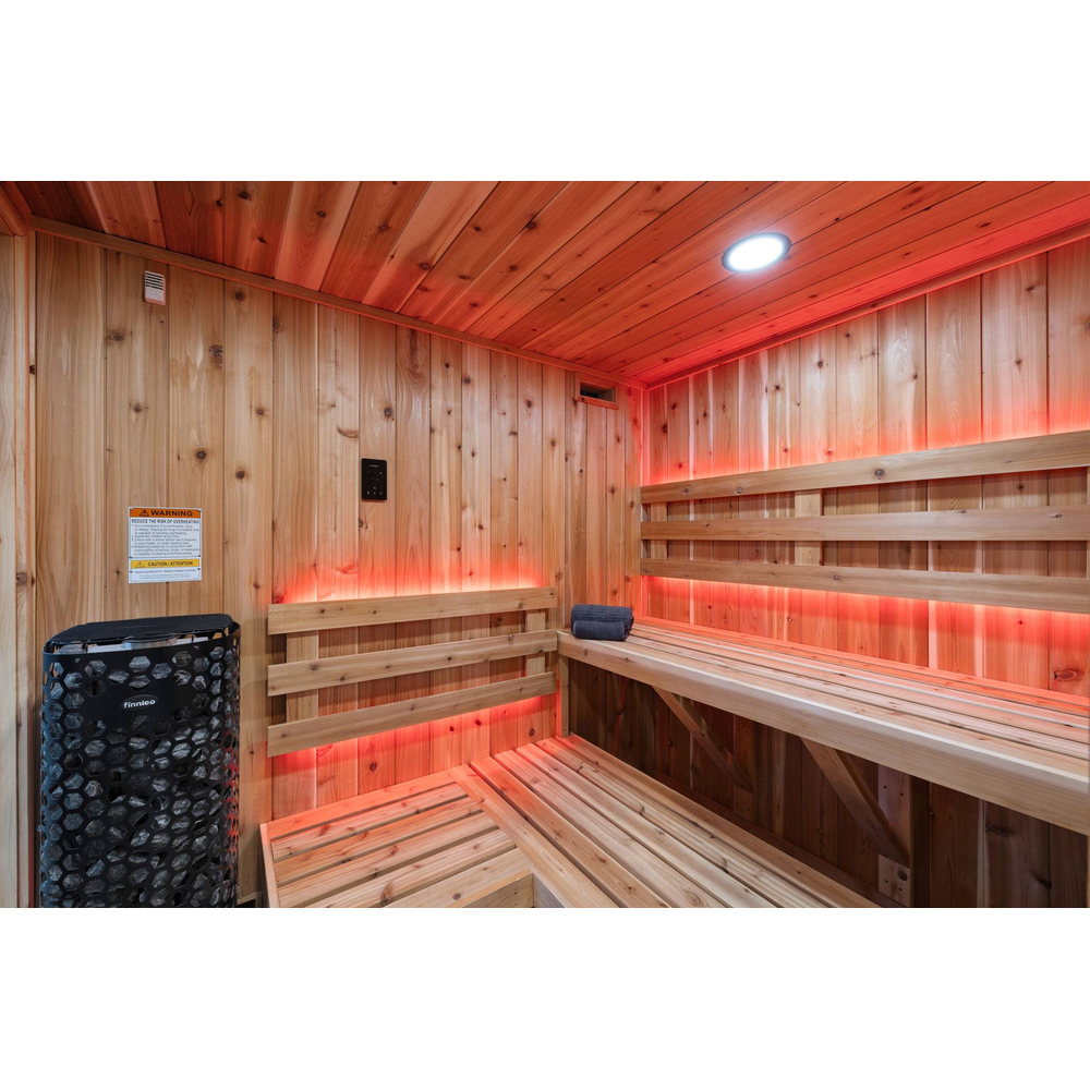 Sweaty Yeti Sauna Fit 4-6 Person Outdoor Sauna & Fitness Cabin 8 x 17 ft - official Sweaty Yeti media - 11-web-or-mls-7J4A1506.jpg | MPB fit frame 1000x1000
