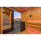 Sweaty Yeti Sauna Fit 4-6 Person Outdoor Sauna & Fitness Cabin 8 x 17 ft - official Sweaty Yeti media - 13-web-or-mls-7J4A1512.jpg | MPB fit frame 1000x1000
