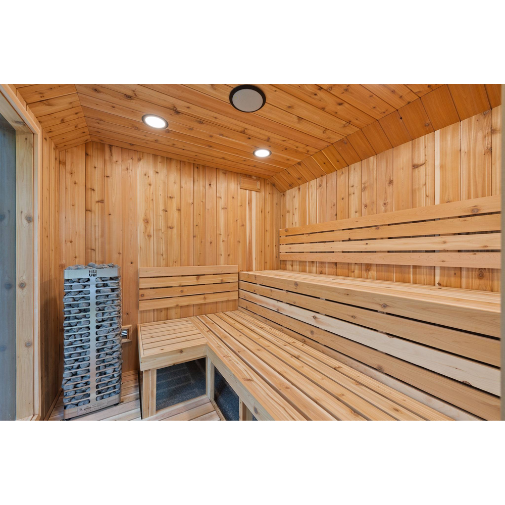 Sweaty Yeti Sauna Plus 6-8 Person Outdoor Sauna & Barrel Cold Plunge Cabin 8 x 17 ft - official Sweaty Yeti media - 12-web-or-mls-7J4A8160.jpg | MPB fit frame 1000x1000