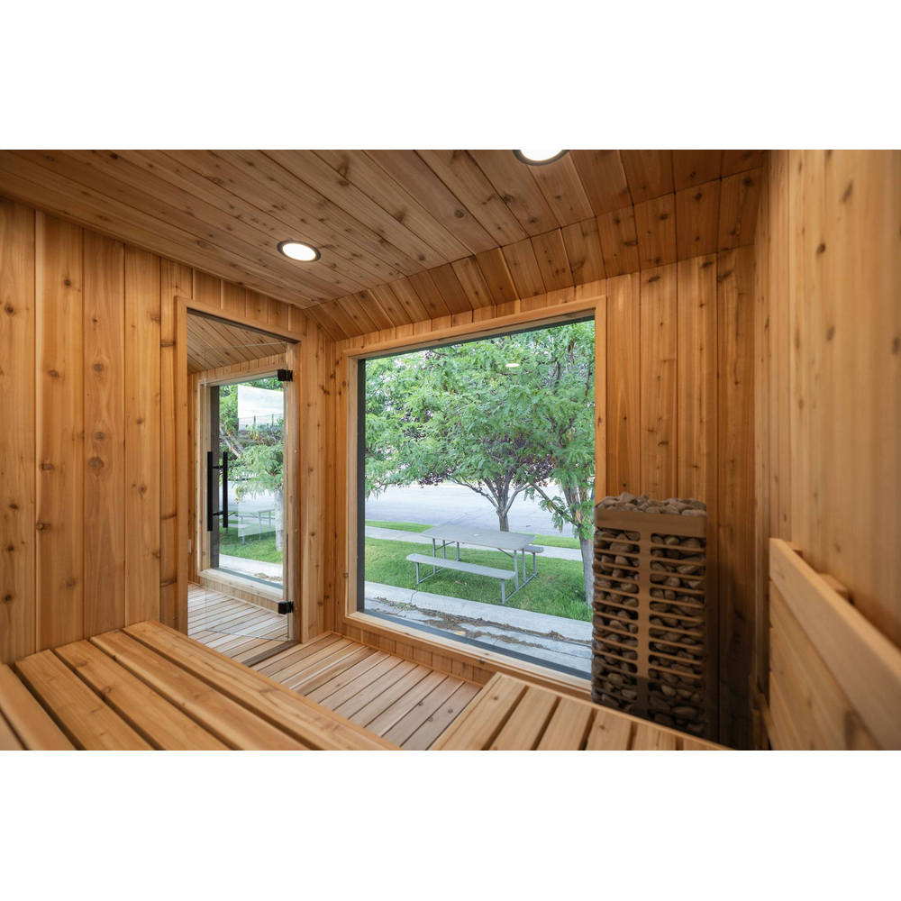 Sweaty Yeti Sauna Plus 6-8 Person Outdoor Sauna & Barrel Cold Plunge Cabin 8 x 17 ft - official Sweaty Yeti media - 19-web-or-mls-7J4A8181.jpg | MPB fit frame 1000x1000