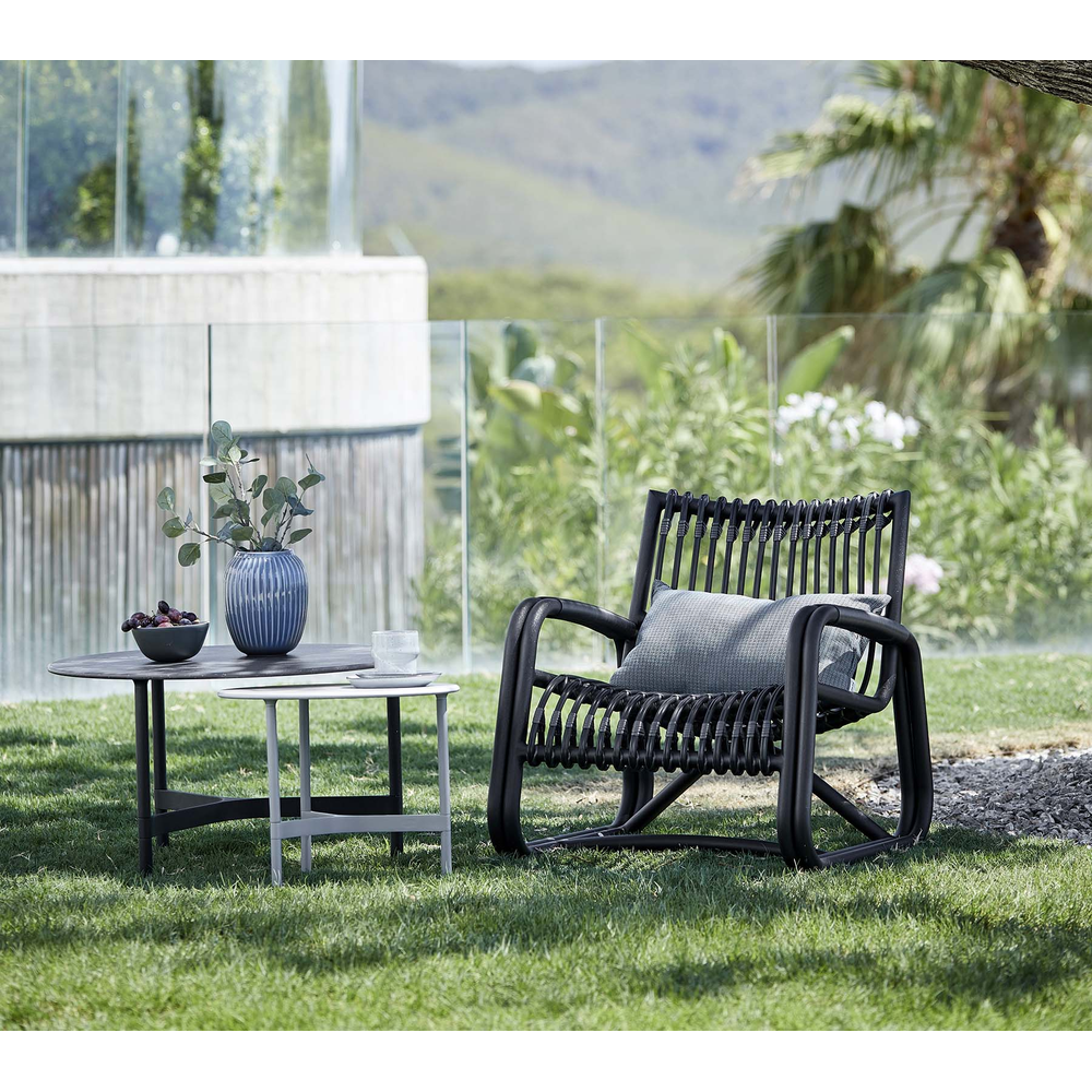 Cane-line Curve outdoor lounge chair, official product image | MPB fit frame 1000x1000