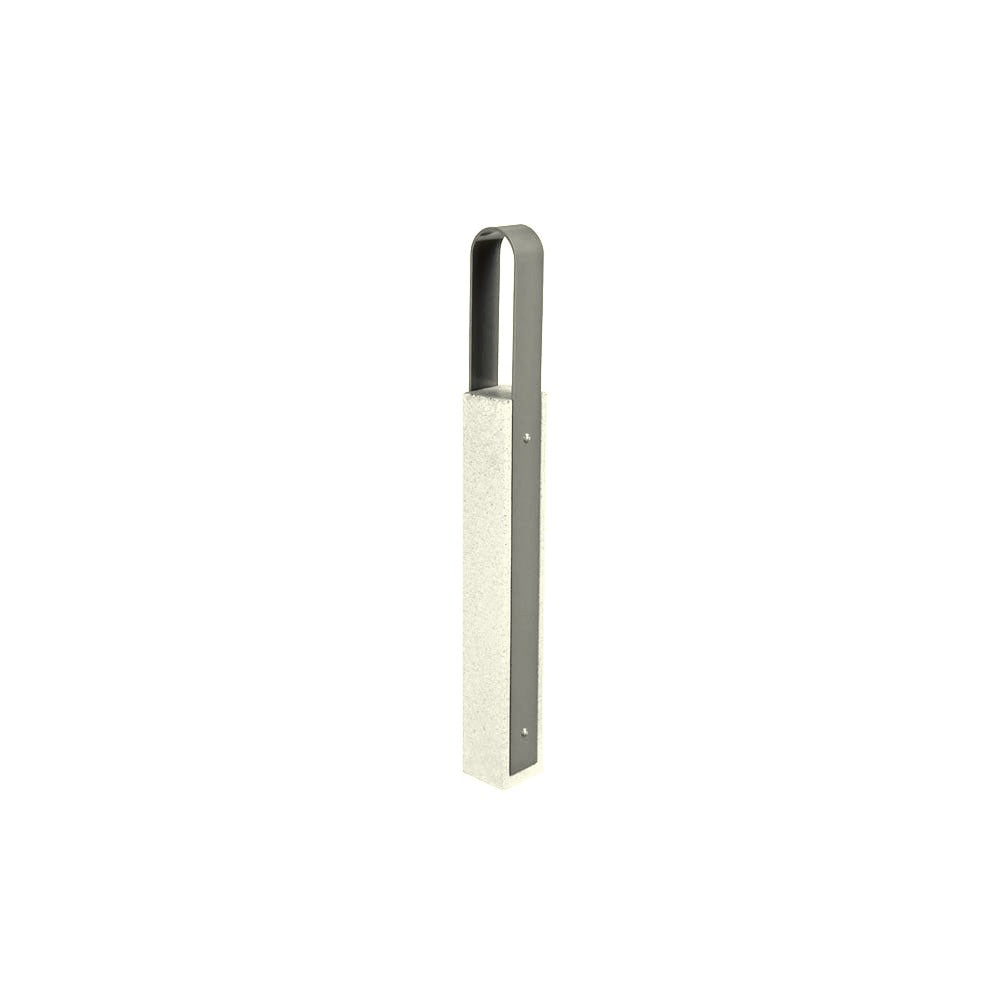 DF6520 Collaboration Vault Bike Bollard - Tall/Rounded — Weatherstone — W30 Star — digitally rendered color preview